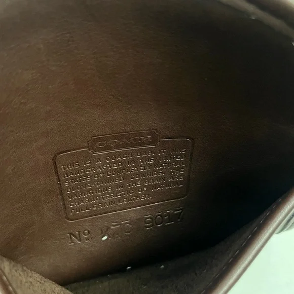 Vintage COACH Abbie Brown Leather Crossbody Bag - Picture 5 of 9